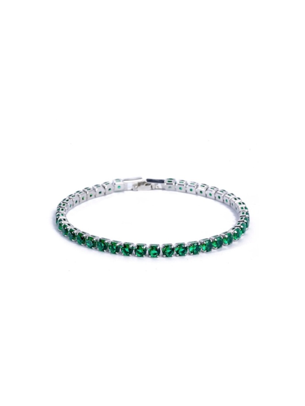 Green Emerald Tennis Bracelet